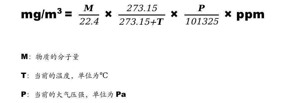 Ppm mg m3 ppm-mg-m3